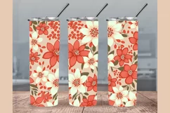 Flower Tumbler Wrap, Flower Sublimation Tumbler Product Image 1