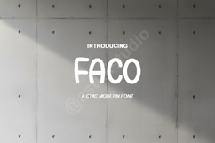 Faco | Modern Geometric Sans Serif Typeface Product Image 2
