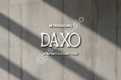 Daxo - Modern Geometric Sans Serif Typeface Product Image 1