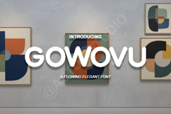 Gowovu - Modern Minimalist Sans Serif Font Product Image 1