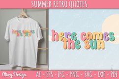 Summer Retro Quotes SVG| Retro Summer SVG Product Image 1
