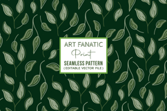 Dark Green Leaves Seamless Pattern | Seamless Pattern Product Image 1