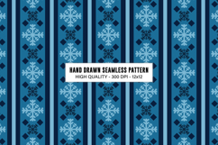 Snowflake Seamless Pattern | WInter Digital Paper Product Image 1