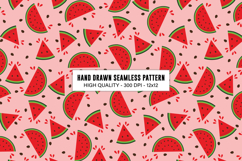 Watermelon Seamless Pattern | Watermelon Digital Paper Product Image 1