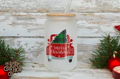 Merry Christmas Truck | Buffalo Plaid | Christmas SVG Product Image 3
