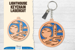 Lighthouse Keychain Lasercut | Ornament Lasercut Product Image 1