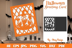 Greeting Card Halloween Pumkin Scene SVG BUNDLES Product Image 5