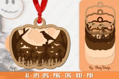 Halloween Ornament Laser Cut File Product Image 1