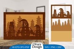 Christmas Snowman Layered Lasercut BUNDLE 10 DESIGNS Product Image 11