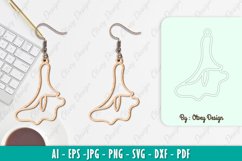 Flowers Earrings Laser Cut Product Image 1