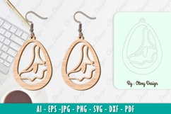 Flowers Earrings Laser Cut Product Image 1