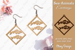 Keychain Sea Animals Lasercut SVG Product Image 1