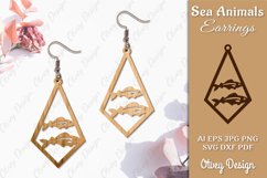 Keychain Sea Animals Lasercut SVG Product Image 1
