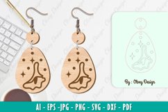 Flowers Earrings Laser Cut Product Image 1