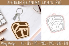 Keychain Sea Animal Lasercut SVG Product Image 1
