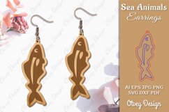 Keychain Sea Animals Lasercut SVG Product Image 1
