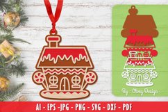 Gingerbread House Papercut SVG Product Image 1