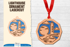Lighthouse Ornament Lasercut Product Image 1