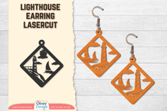 Lighthouse Earring Lasercut Product Image 1