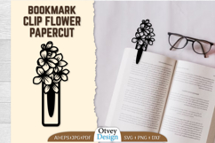 Clip Bookmark Flower Papercut BUNDLES Product Image 12