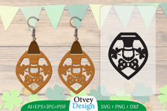 St Patrick&#039;s Day Earrings LaserCut File BUNDLE Product Image 12