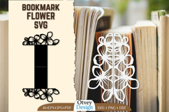 Cutout Bookmark Flower SVG Product Image 1