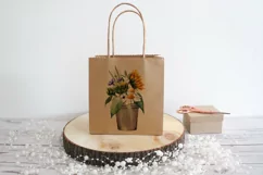 Watercolor sunflower clipart. Floral Sublimation PNG Product Image 10