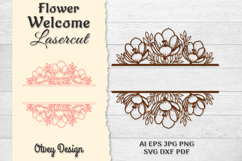 Flower Welcome Lasercut Product Image 1
