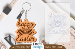 Happy Easter Keychain Lasercut BUNDLES 12 DESIGNS Product Image 12