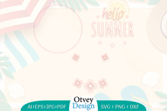 Summer Welcome Sign Lasercut | Summer Round Door Hanger Product Image 2