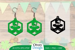 St Patrick&#039;s Day Earrings LaserCut File Product Image 1