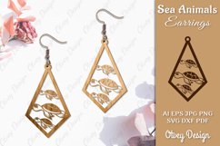 Keychain Sea Animals Lasercut SVG Product Image 1