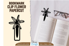 Clip Bookmark Flower Papercut BUNDLES Product Image 13