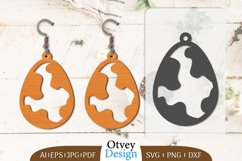 Happy Easter Egg Earrring Lasercut BUNDLES 12 DESIGNS Product Image 13