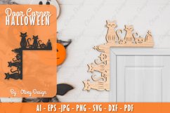 Halloween Door Corner Decoration Lasercut File Product Image 1