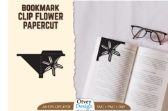 Corner Bookmark Flower Papercut BUNDLES Product Image 13