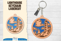 Lighthouse Keychain Lasercut | Ornament Lasercut Product Image 1