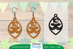 St Patrick&#039;s Day Earrings LaserCut File BUNDLE Product Image 13