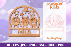 Monsters Kids Name Sign Lasercut BUNDLES Product Image 5