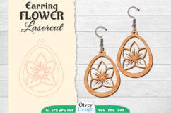 Flowers Earring Laser Cut BUNDLES Product Image 14