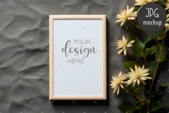 Frame mockup, Minimalist framed canvas wall art mockup Product Image 1
