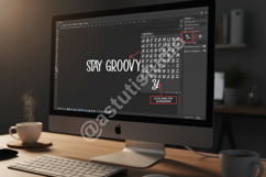 Cutube - Sleek Modern Geometric Display Font Product Image 14