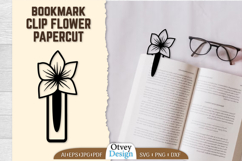 Clip Bookmark Flower Papercut BUNDLES Product Image 14