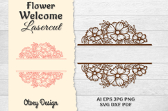 Flower Welcome Lasercut Product Image 1