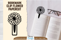 Clip Bookmark Flower Papercut BUNDLES Product Image 15