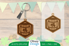 Keychain St Patrick&#039;s Day Lasercut Product Image 1