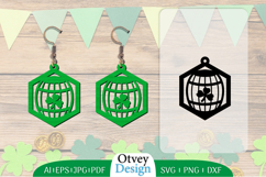 St Patrick&#039;s Day Earrings LaserCut File Product Image 1