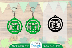 St Patrick&#039;s Day Earrings LaserCut File BUNDLE Product Image 15