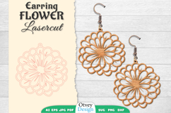 Flowers Earring Laser Cut BUNDLES Product Image 15