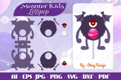 Monster Kids Lollipop Holders | Halloween Lollipop Product Image 1